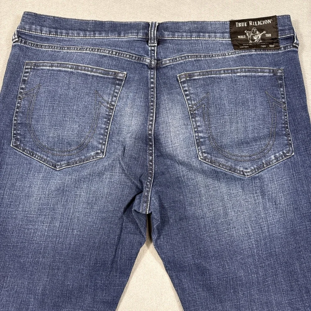 True Religion‎ Mick MENS 40 X 30 DARK BLUE WASH SLOUGHLY SKINNY JEANS